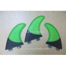 2016 half carbons FCS GL OEM design Surf fins green color on sale